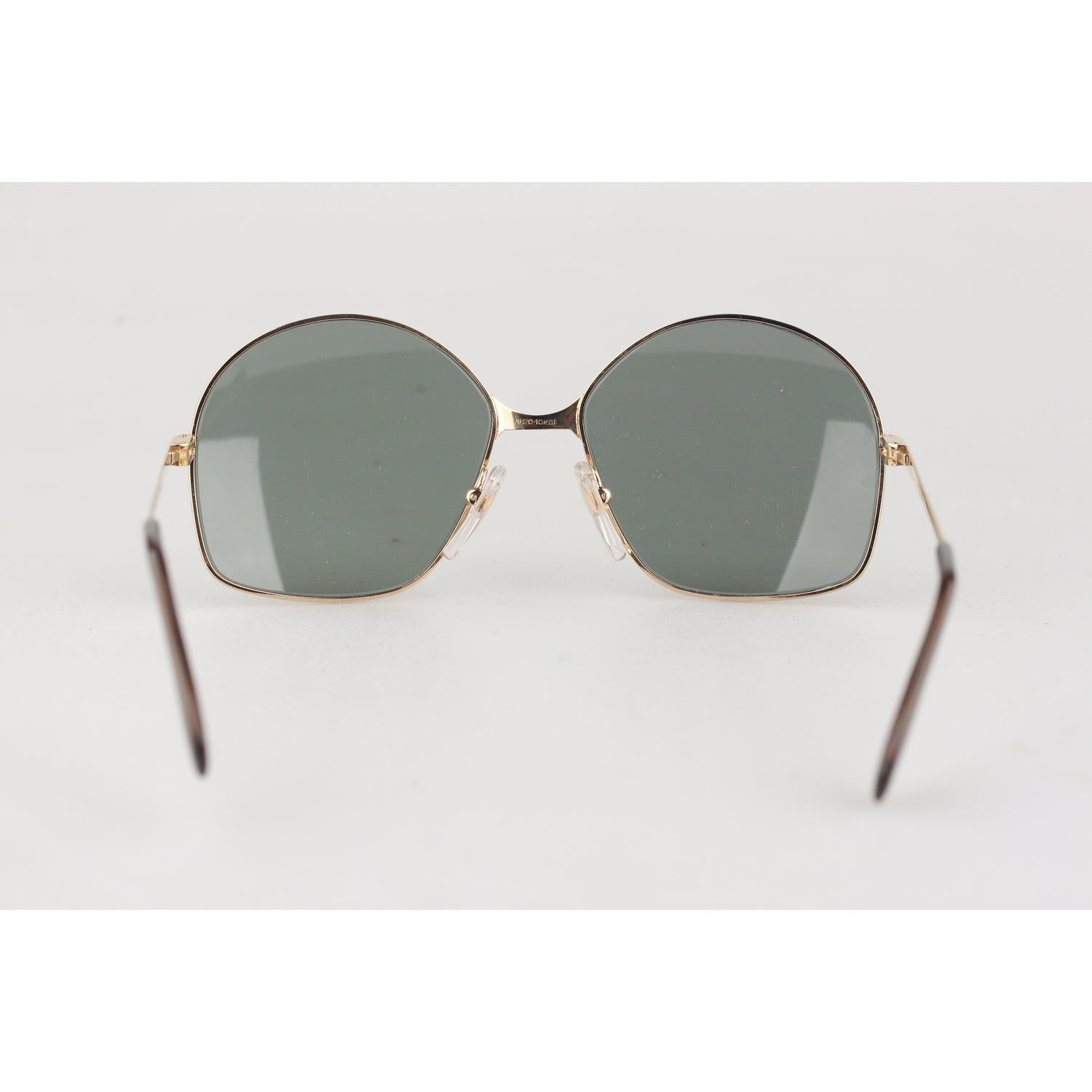 Lunettes de soleil Bausch & Lomb Vintage Mod 516 Or Métal 1/20 10K GF en vente 1