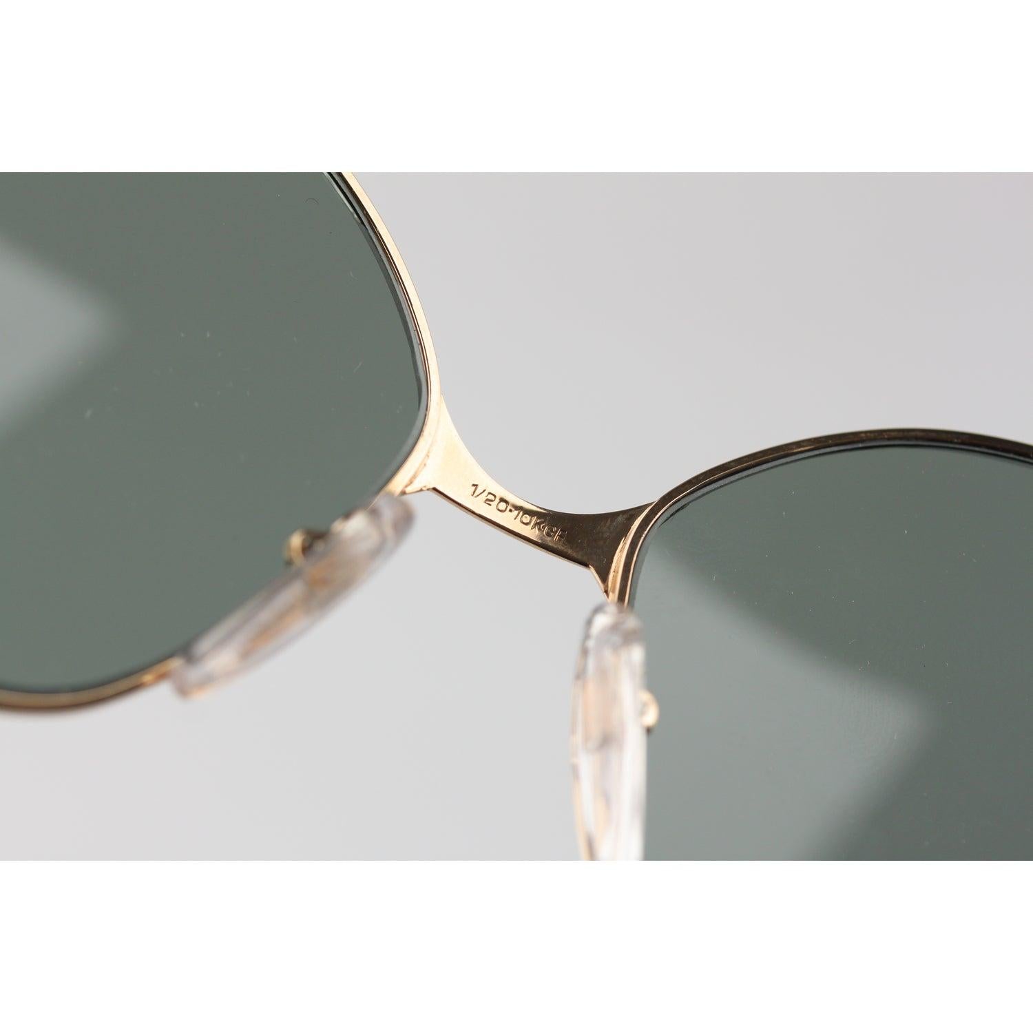 Lunettes de soleil Bausch & Lomb Vintage Mod 516 Or Métal 1/20 10K GF en vente 2