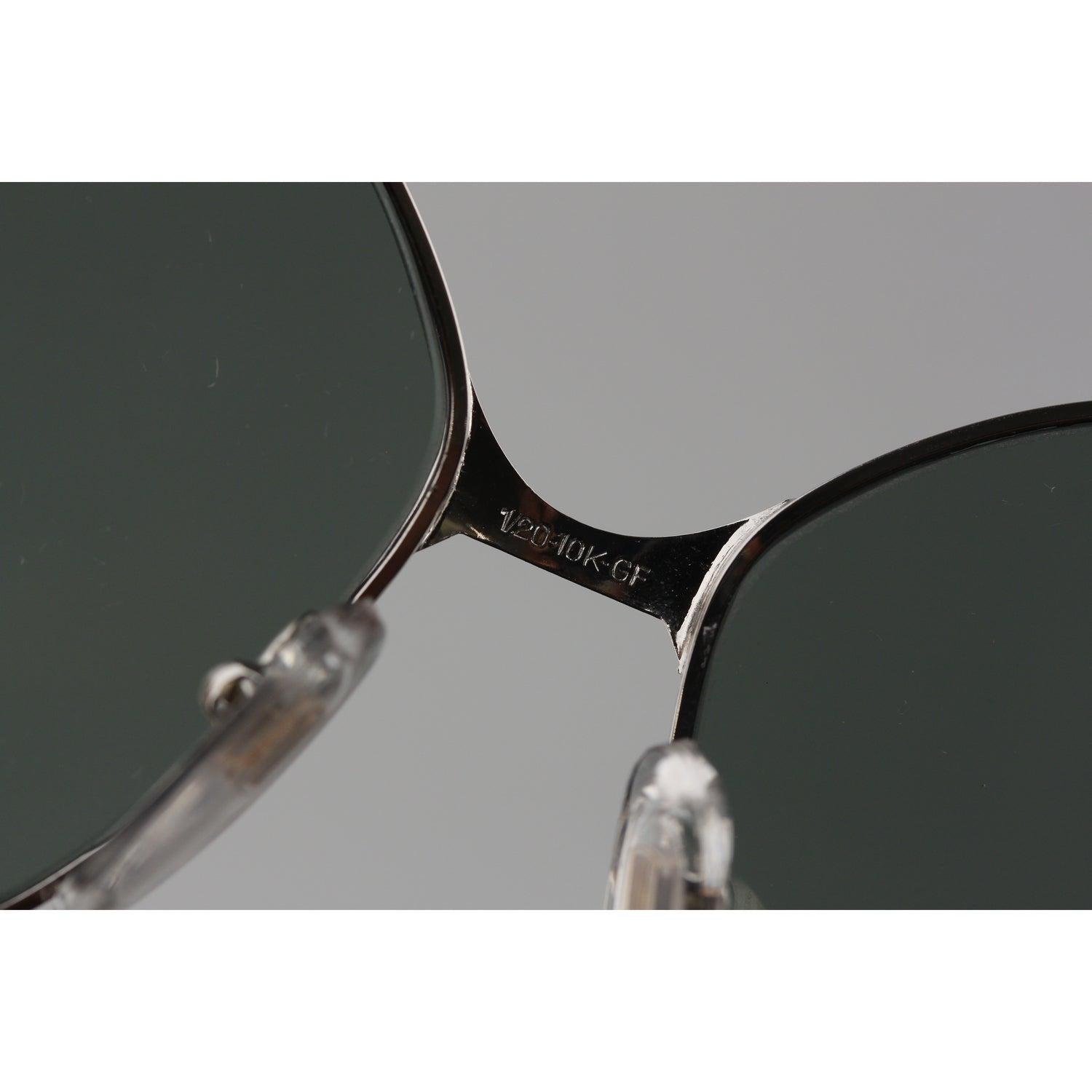 Bausch & Lomb Vintage Silver 1/20 10K GF White Gold Occhiali da sole 516 in vendita 2
