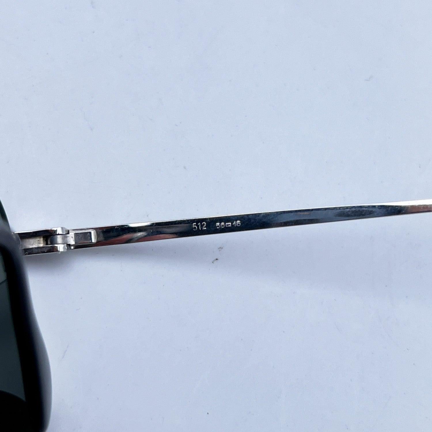 da uomo o donna Occhiali da sole Bausch & Lomb Vintage Silver Metal White Gold Mod. 512 in vendita