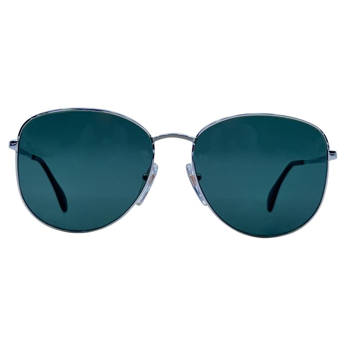 Bausch & Lomb Vintage Silver Metal White Gold Sunglasses Mod. 512