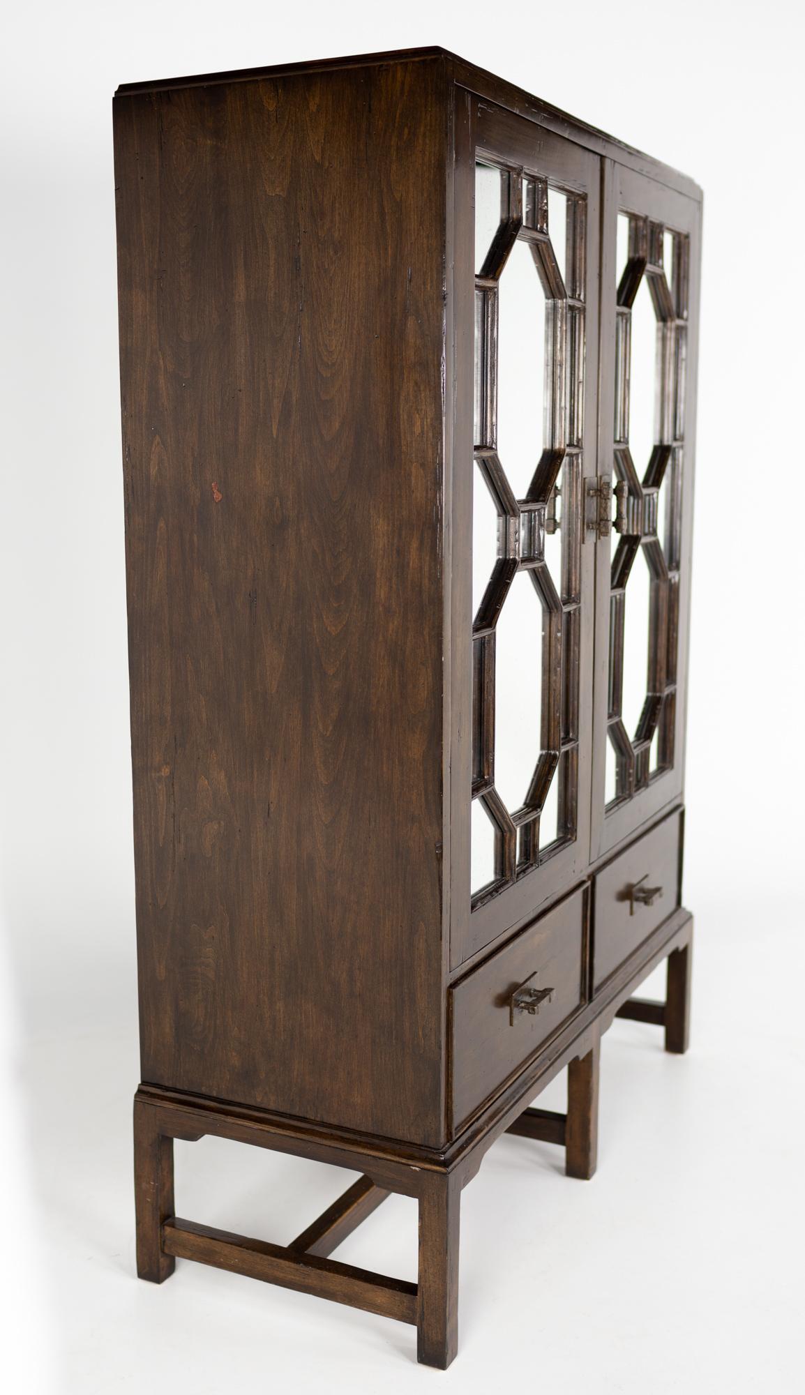 Modern Bausman and Company Mirrored Vanity Armoire For Sale