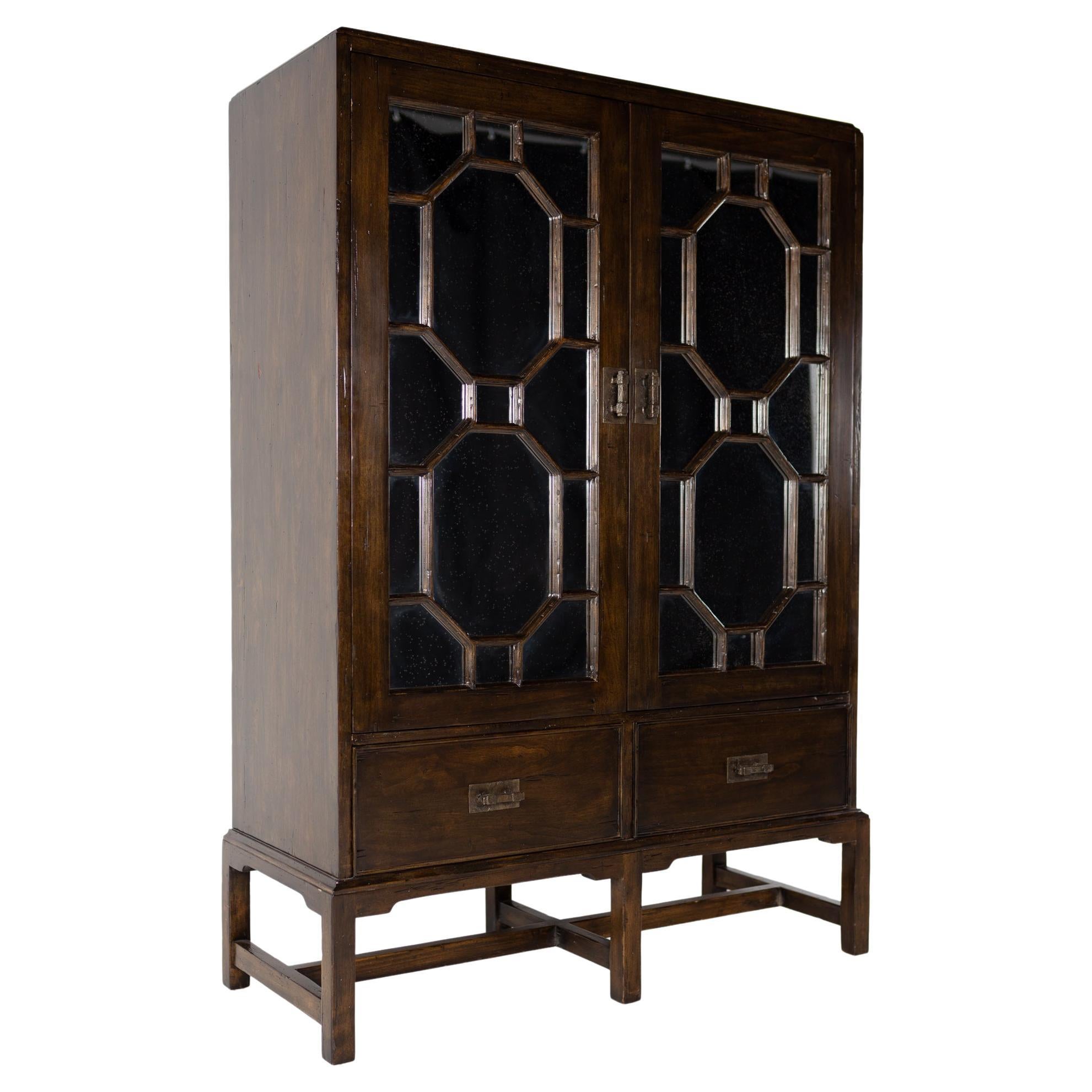 Bausman and Company Mirrored Vanity Armoire For Sale