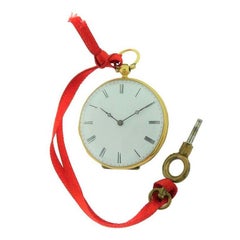 Bautte & Co. 18 Karat Yellow Gold Keywind Pendant Pocket Watch