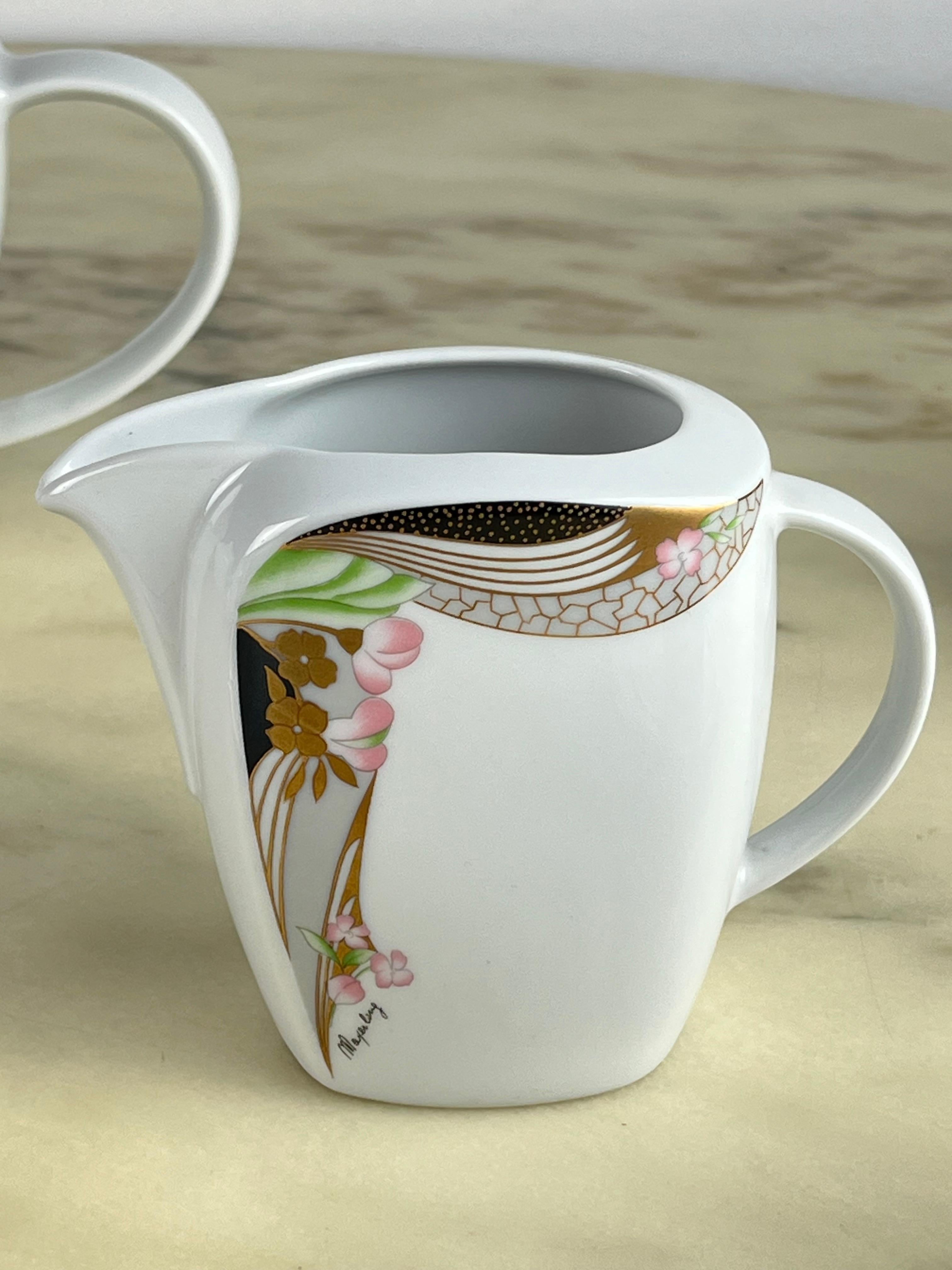 Other Bavaria Porcelain Tea Set 13 pieces, 80s For Sale