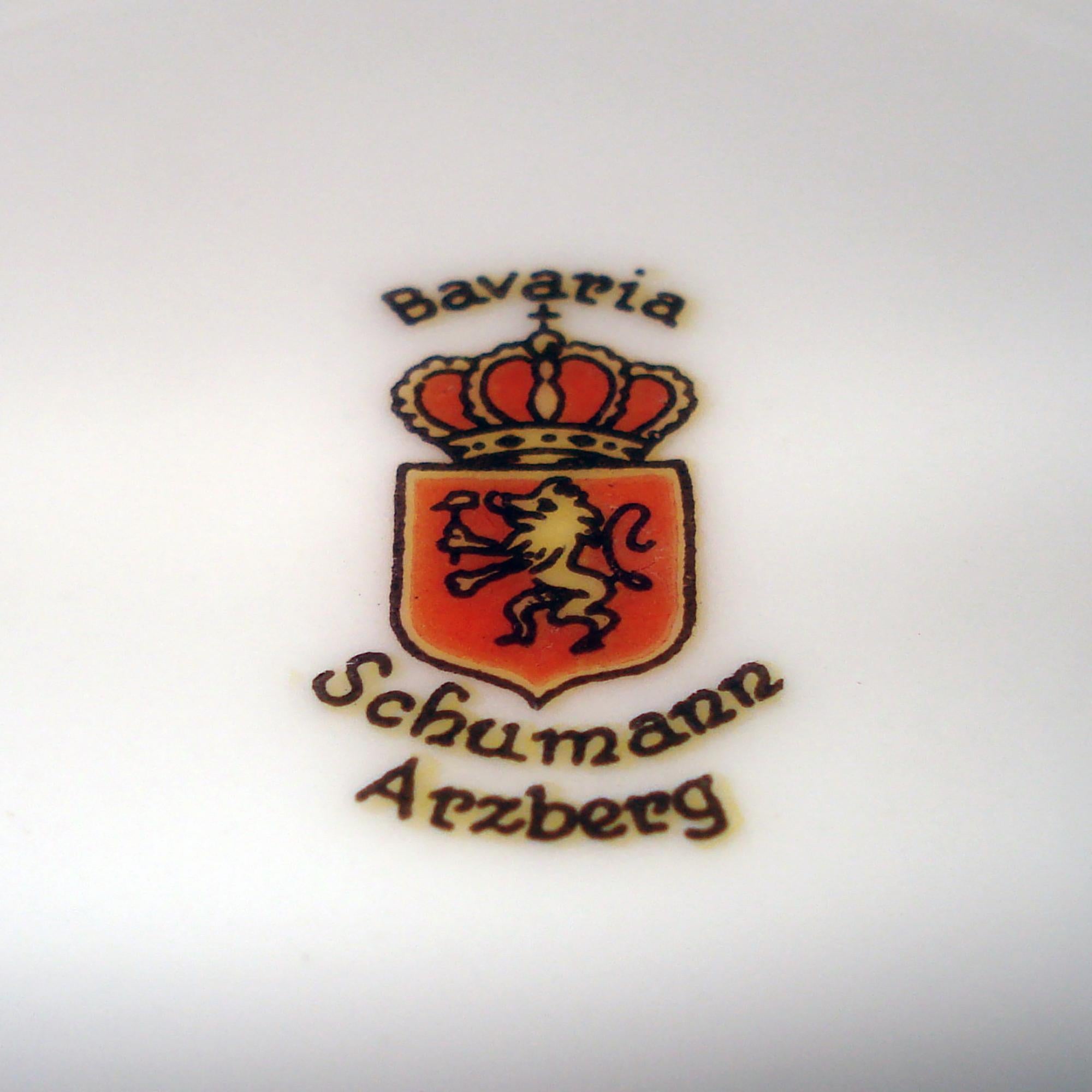 Bavaria Schumann, Kobaltblaues und goldenes Porzellangefäß mit Deckel, Deutschland 1940er Jahre im Angebot 8