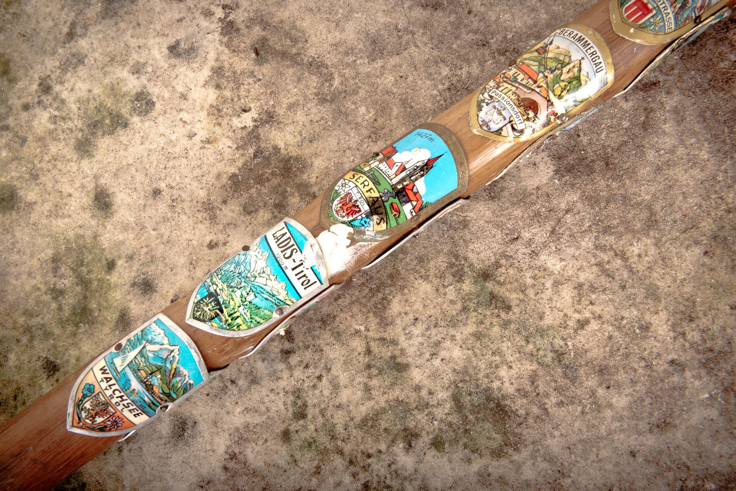 European Bavarian Badges Walking Stick