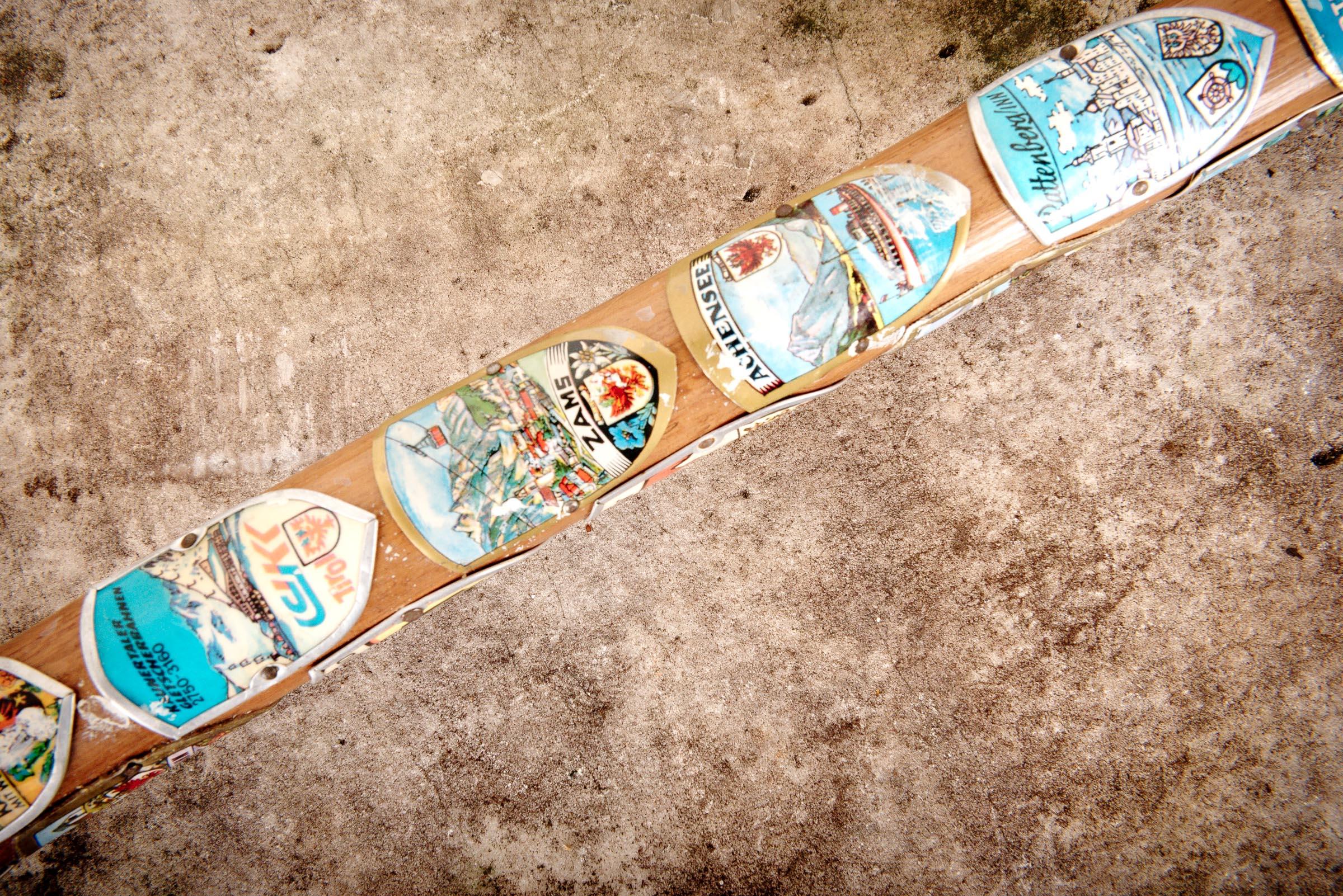 20th Century Bavarian Badges Walking Stick