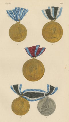 Bavarian Medals, Maximilian Joseph and Ludwig, Bravery Medal, Plate XIII, 1844