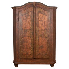 Armoire bavaroise peinte de la fin du XVIIIe siècle