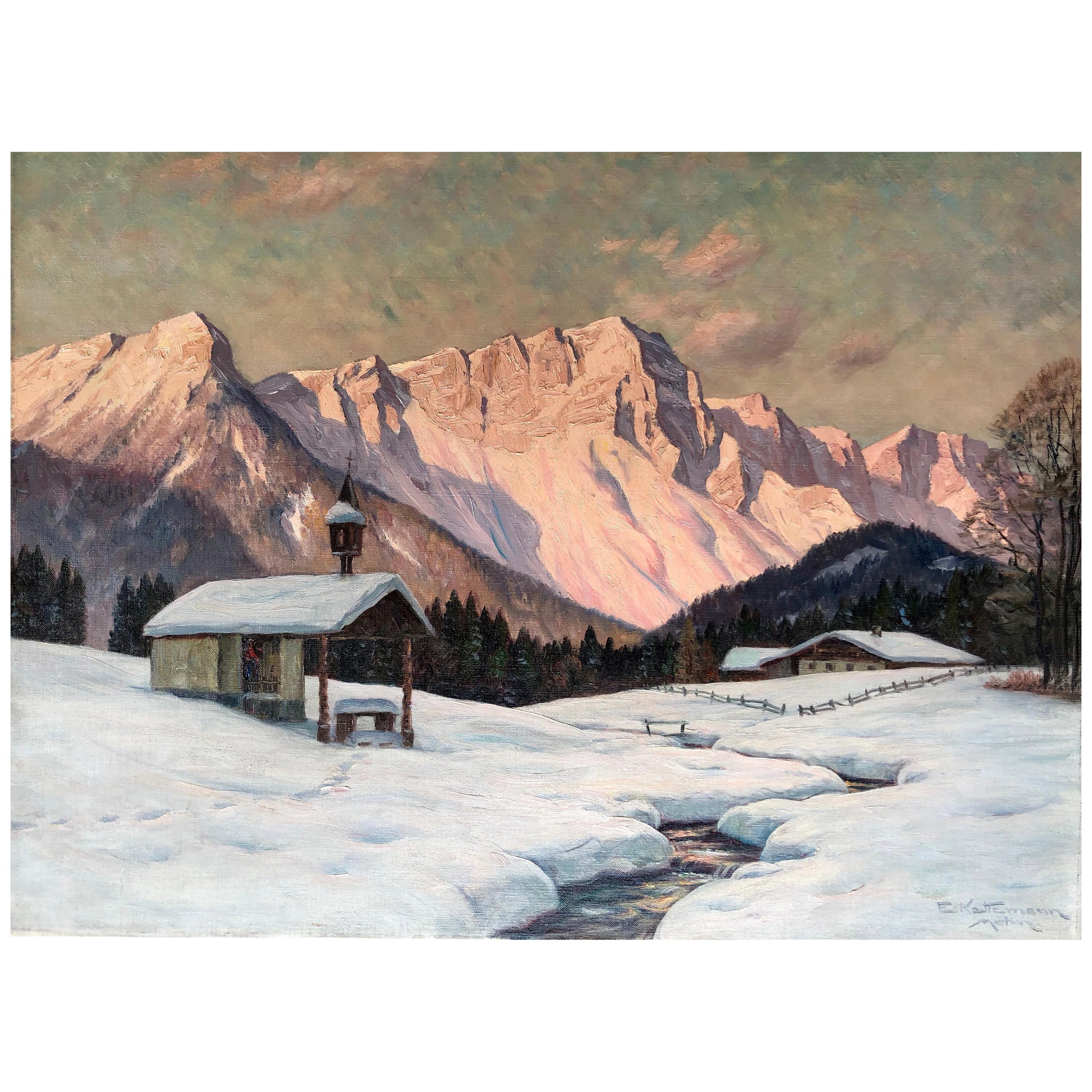 "Bavarian Sonnenaufgang" by Erwin Kettemann For Sale