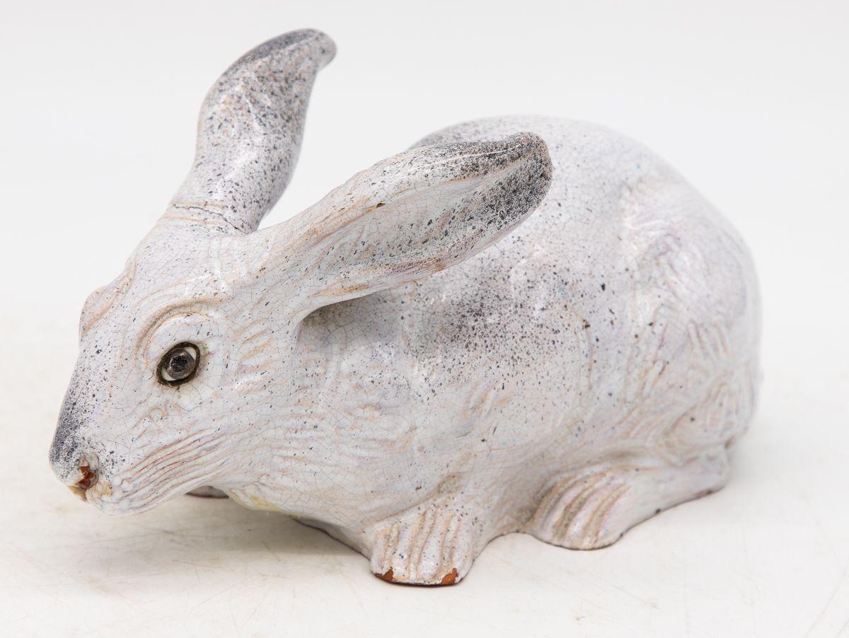 Bavent Ceramic Hare or Rabbit Model, French 1890s 2