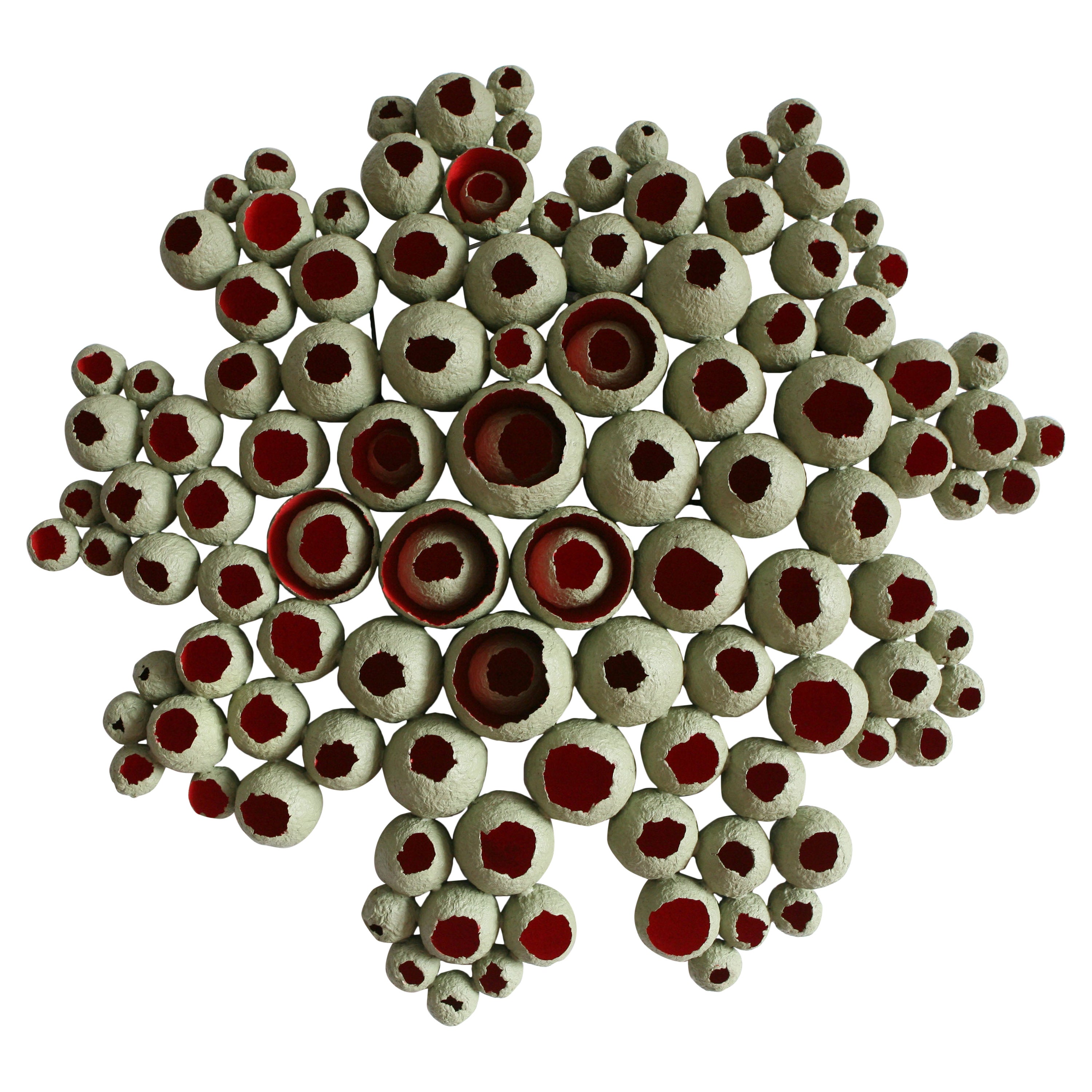 Skulpturale Bavovna S-Paneellampe von Yalanzhi Objects