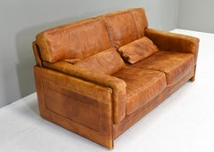 Baxter ‘Arcon’ Sofa in Buffalo Leather by Marco Milisich – Italy, 1970’s