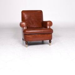Baxter Charlotte Designer Leather Armchair Brown