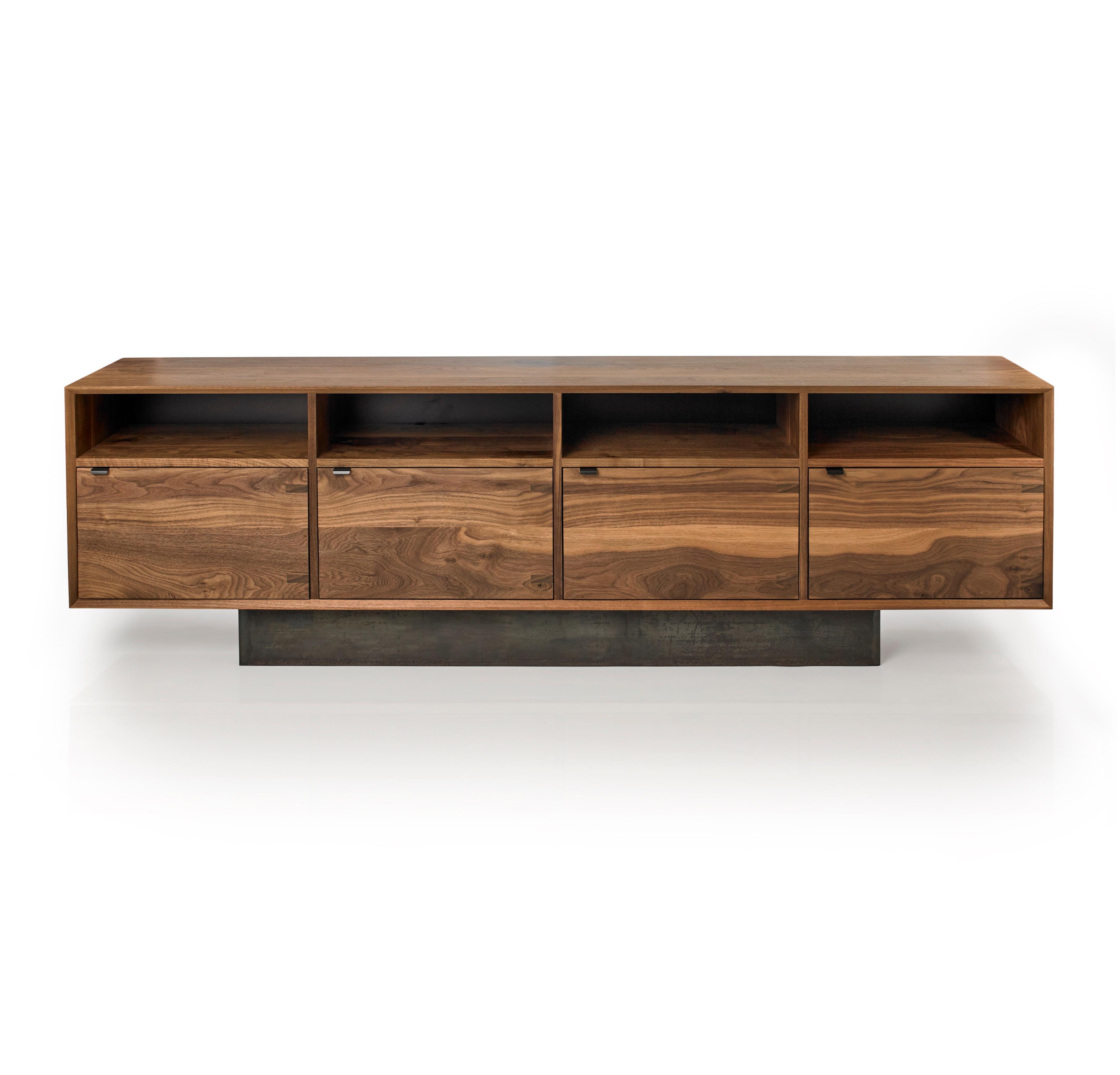 Baxter Credenza in Silver Grey Oak by Autonomous Furniture For Sale 2