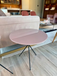 Baxter Liquid Coffee Table by Draga & Aurel, Resin Rose 50cm Diameter