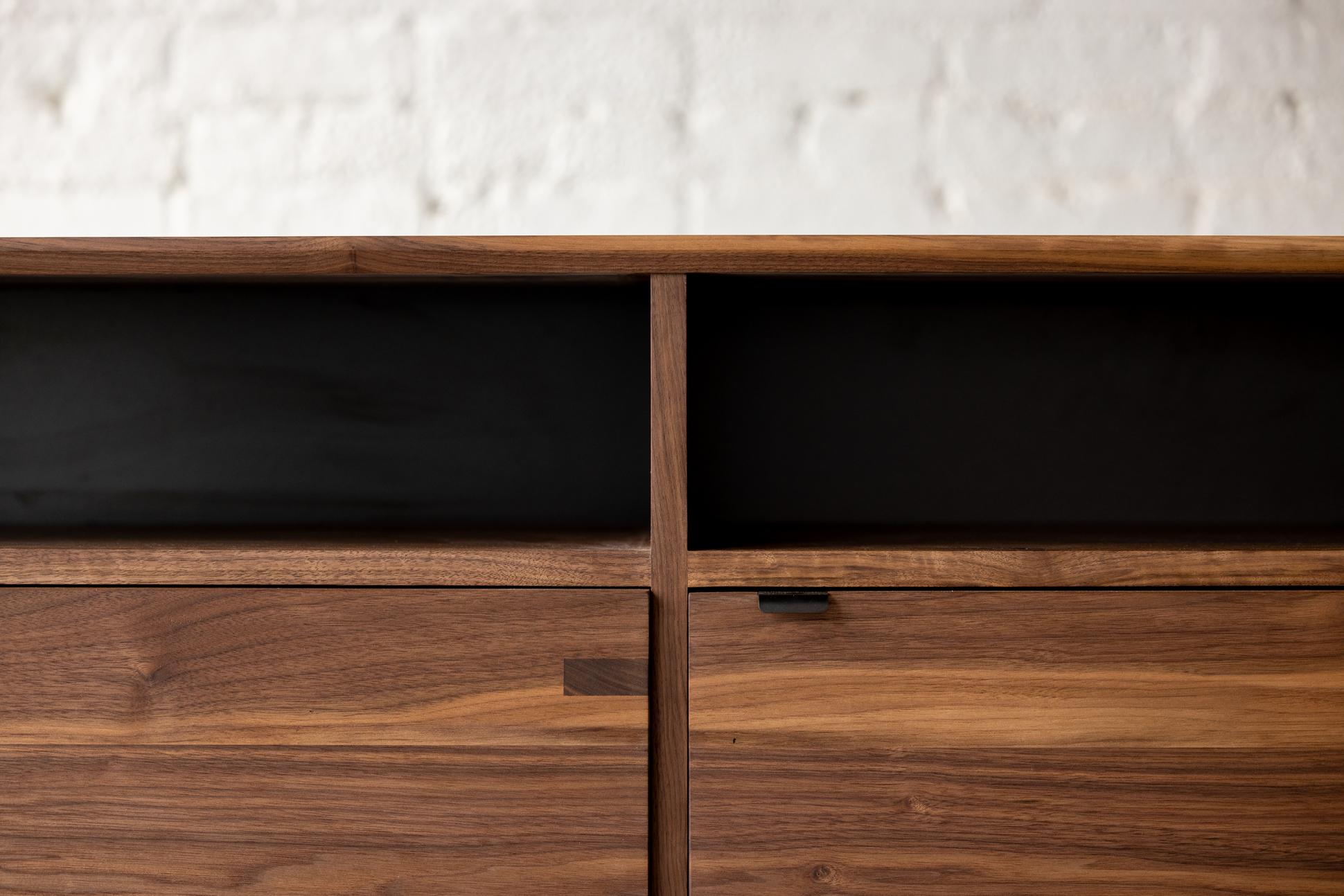 Baxter Long Credenza in Walnut by Autonomous Furniture For Sale 5