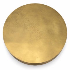 Baxter Loren Round Antiqued Brass Coffee Table by Draga & Aurel, Italy