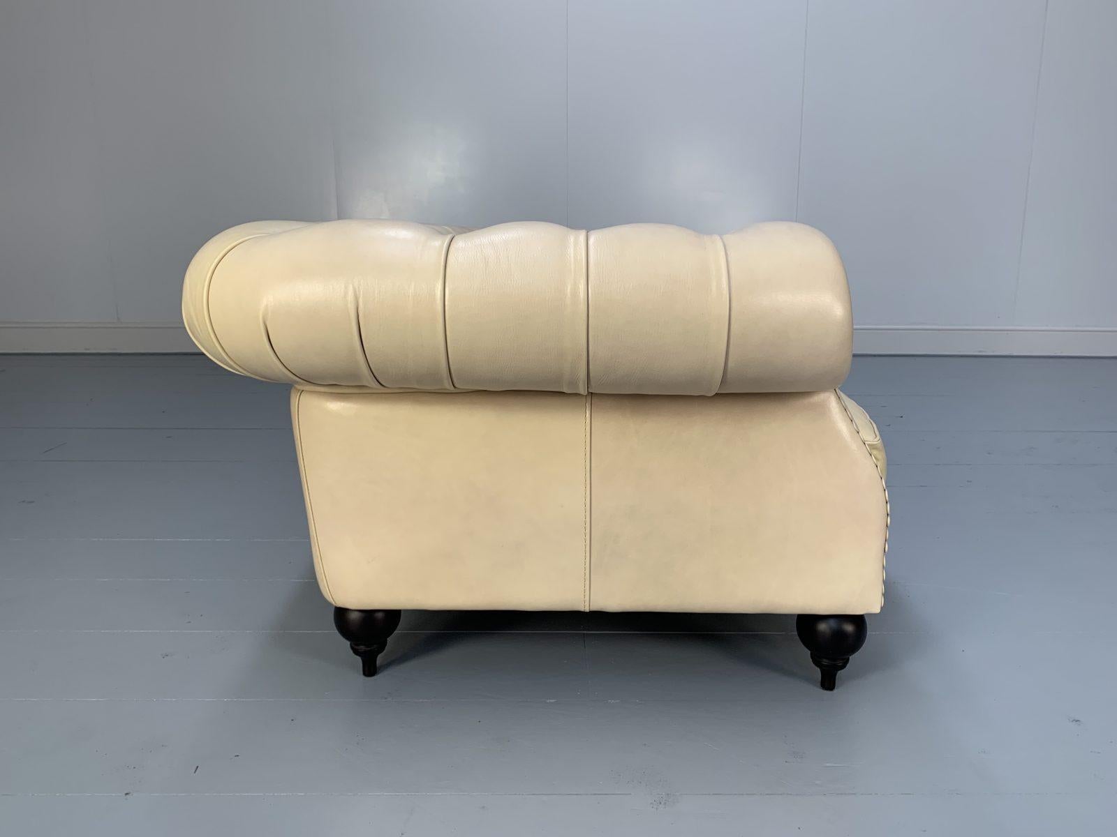 Baxter of Italy Diana Chester 4-Sitz-Sofa aus cremefarbenem Toskana-Leder im Angebot 2