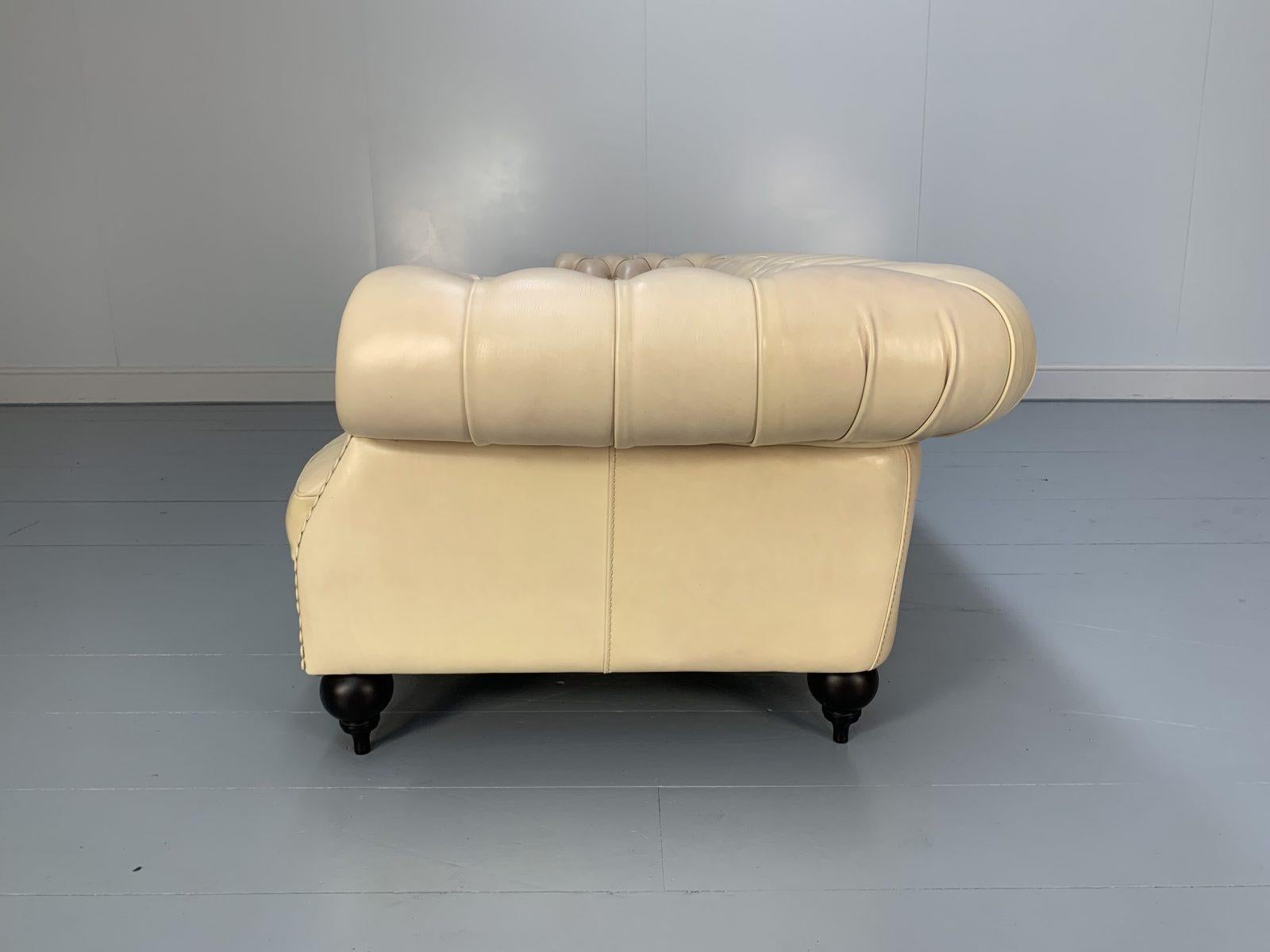 Baxter of Italy Diana Chester 4-Sitz-Sofa aus cremefarbenem Toskana-Leder im Angebot 4