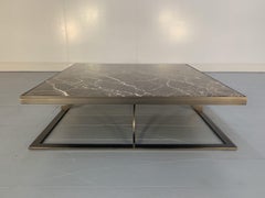 Baxter of Italy "Paul" Large Sofa Coffee Table - In "Emperador" Marble