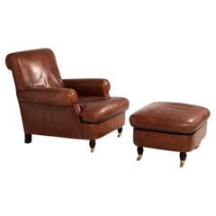 Baxter Set of Armchair and Ottoman