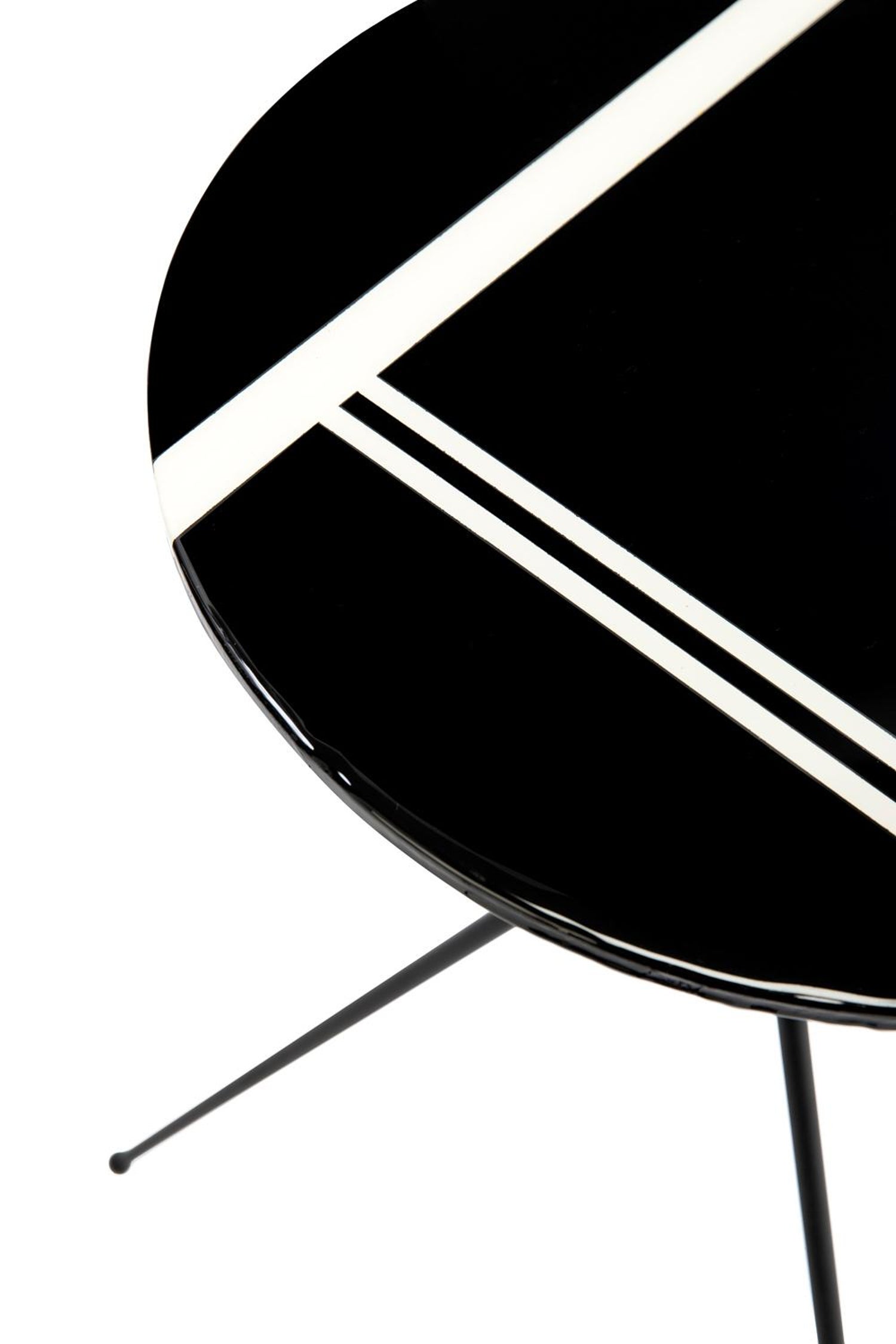 Baxter Table No 2 With Shanghai Graphic Resin And Iron Base By