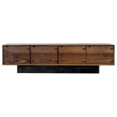 Baxter Walnut Low Credenza Sideboard by Autonomous Furniture