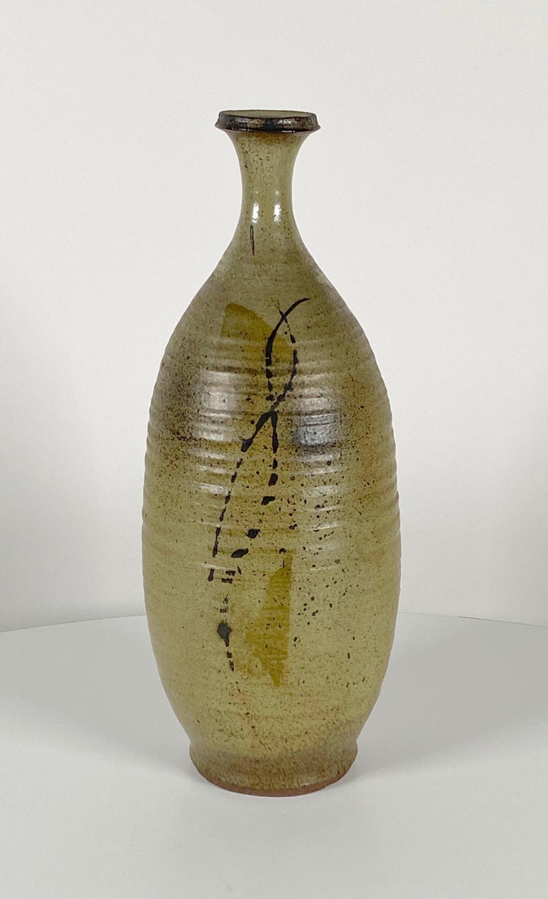Bay Area Ceramic Studio Artist Ray Walker Tall Vessel For Sale at 1stDibs
