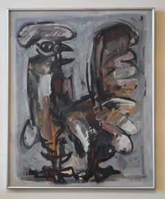 Bay Area / Ukrainian Artist Alexander P Sachal Abstract of a Rooster