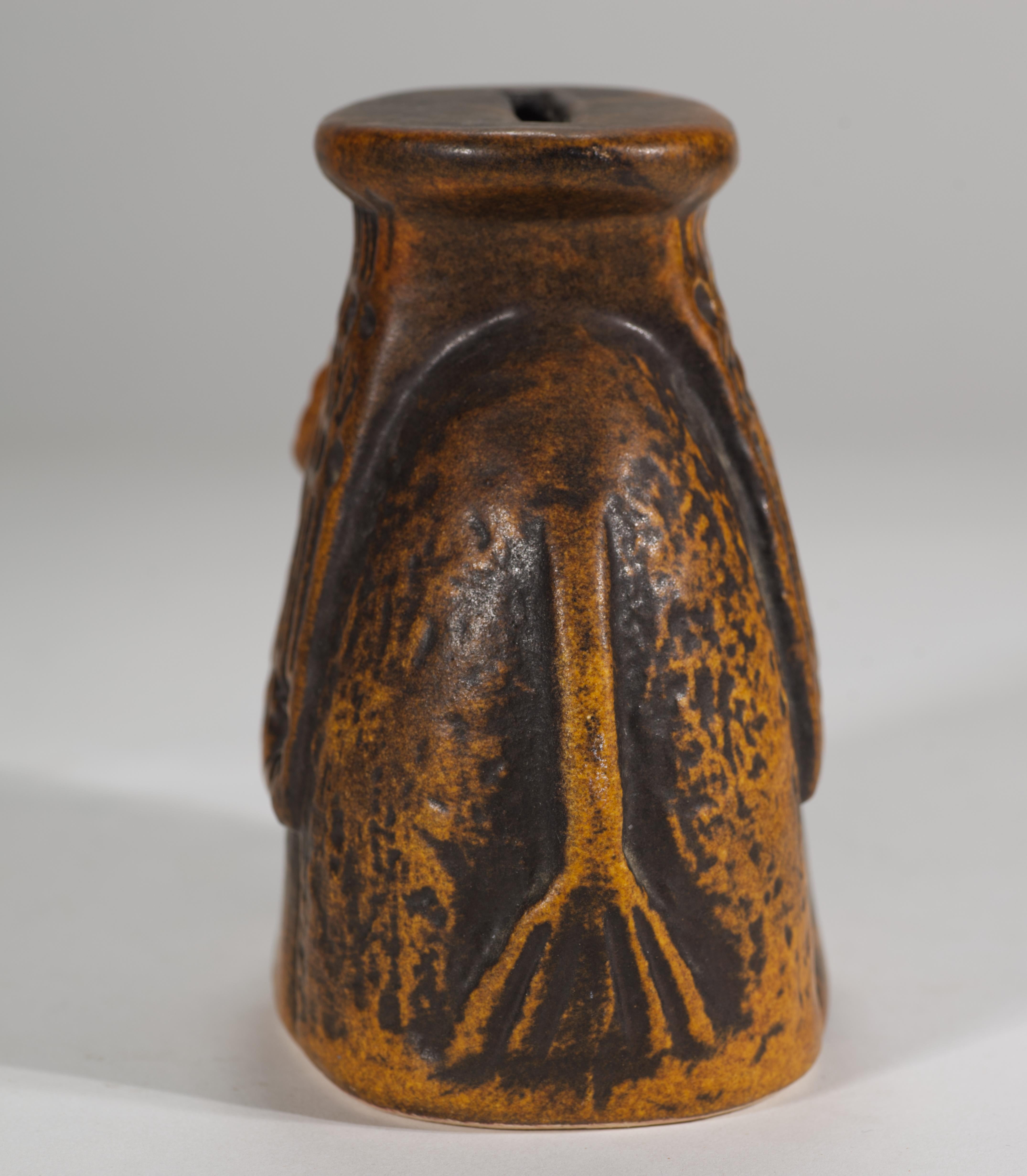 Bay Keramik glasierte Elefantenfigur Bank, West German Pottery im Zustand „Gut“ im Angebot in Clifton Springs, NY