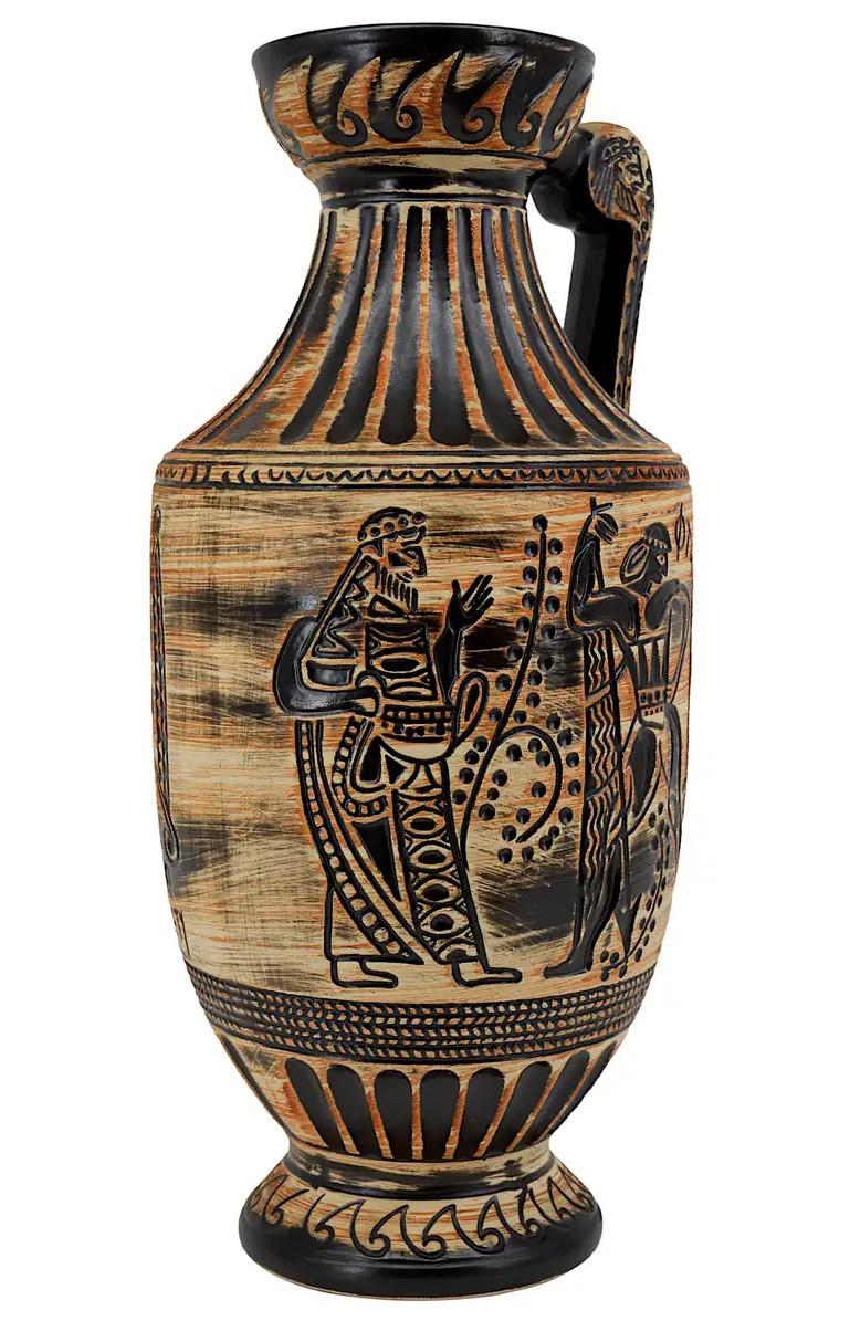 Mid-Century Modern Bay Keramik Grand vase sumérien du milieu du siècle en vente