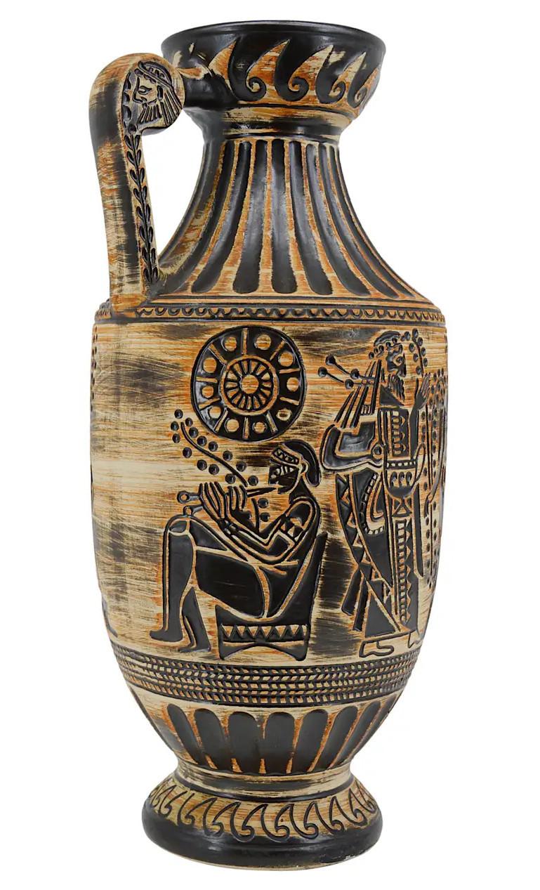 20th Century Bay Keramik Large Mid-Century Sumerian Vase For Sale