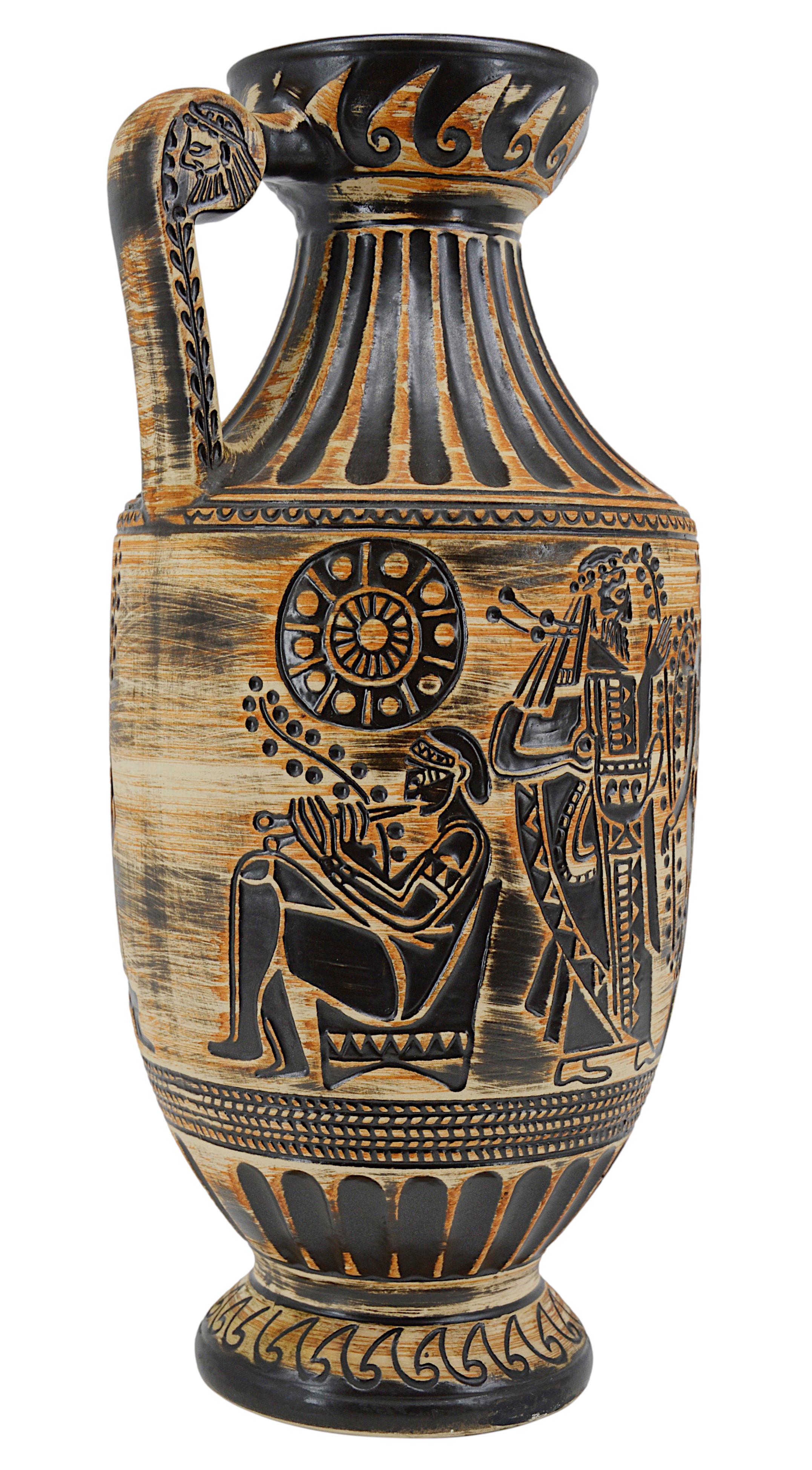 Ceramic Bay Keramik Large Mid-Century Sumerian Vase For Sale