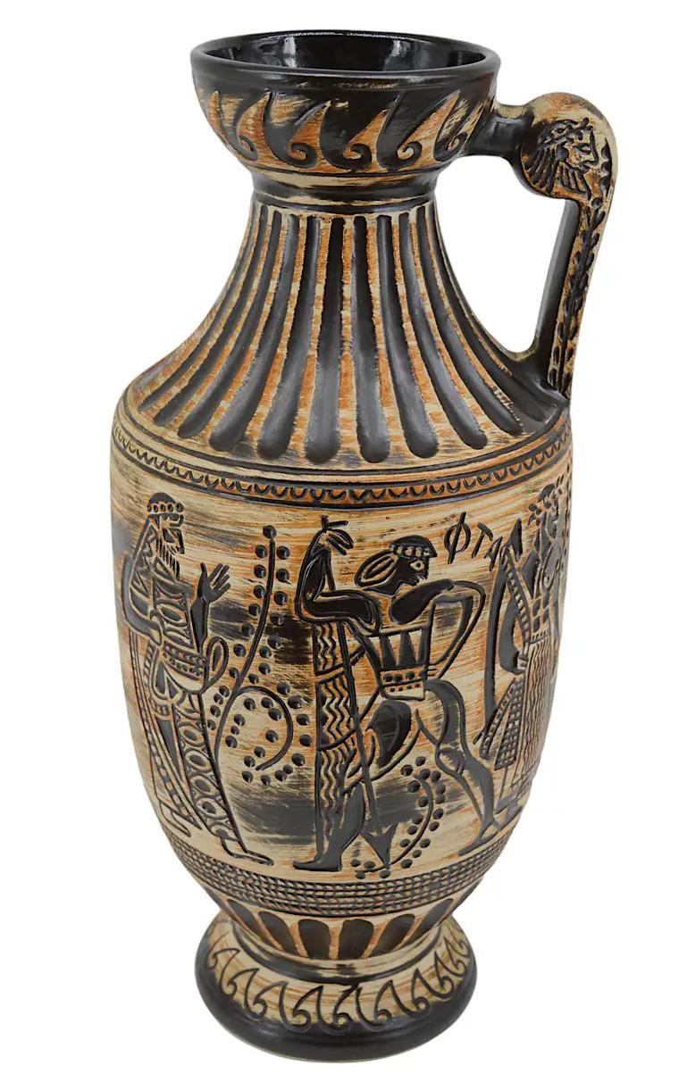 Bay Keramik Grand vase sumérien du milieu du siècle en vente 2