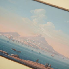 Bay of Naples with Mount Vesuvius – 19th Century Italian Grand Tour Watercolor