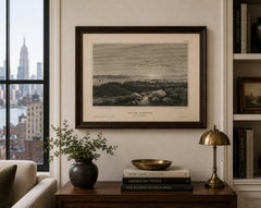 Bay of New York from Hoboken – Antique New York Harbor Engraving, c.1850