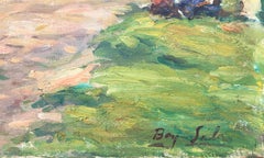 Zaragoza Spain oil on canvas painting impressionist spanish landscape