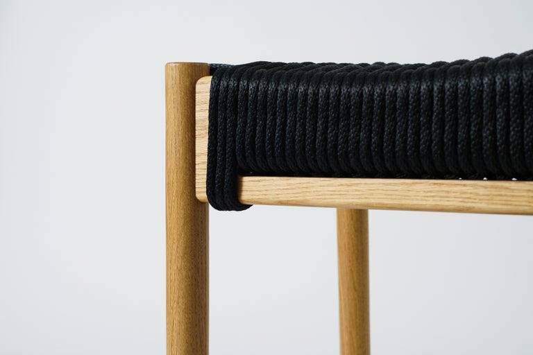 Bay Counter Stool, Handmade Modern Rope Woven Seat Counter Stool For ...