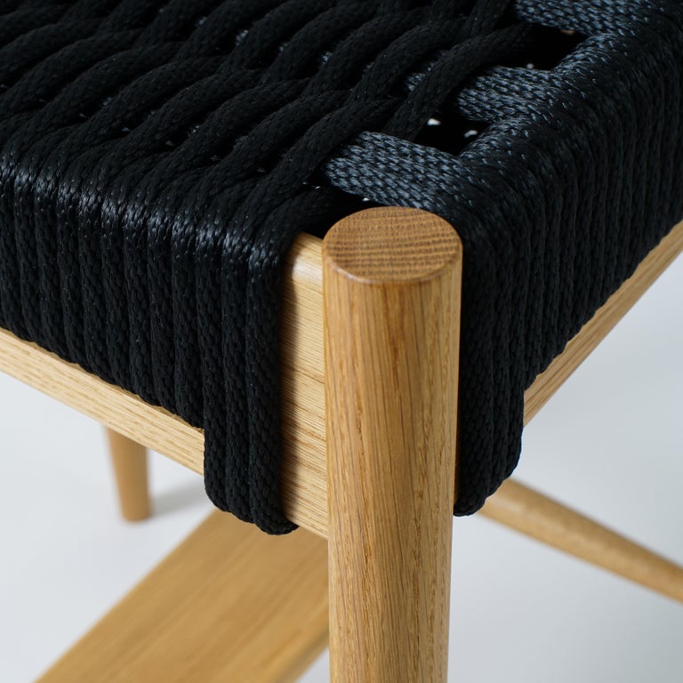 Bay Counter Stool, Handmade Modern Rope Woven Seat Counter Stool For ...