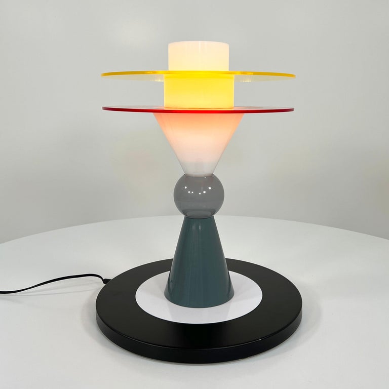 Late 20th Century Bay Table Lamp by Ettore Sottsass for Memphis Milano, 1980s For Sale