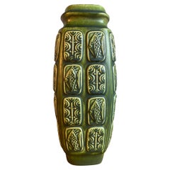 Bay West Germany Mid-Century Ceramic Vase Green