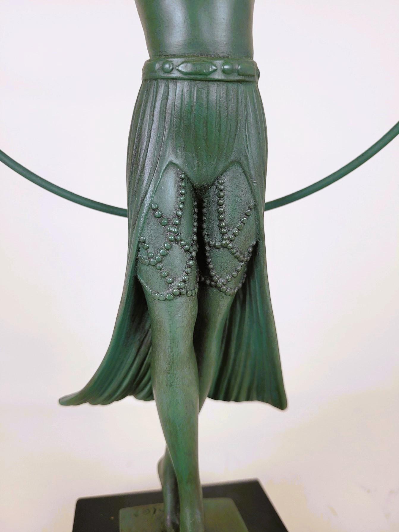 20ième siècle Bayadère, Charles et Max Le Verrier, Sculpture, Art Deco, 20e siècle en vente