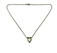 Bayanihan Sterling Silver and 18K Yellow Gold Heart Pendant Necklace #21552