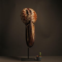 Masque primitif crocodile