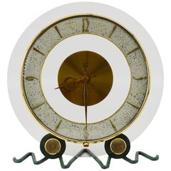 Bayard, French Art Deco Round Clock, 1930s