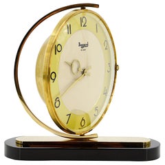 Bayard French Art Deco Swiveling Table Clock, 1930s