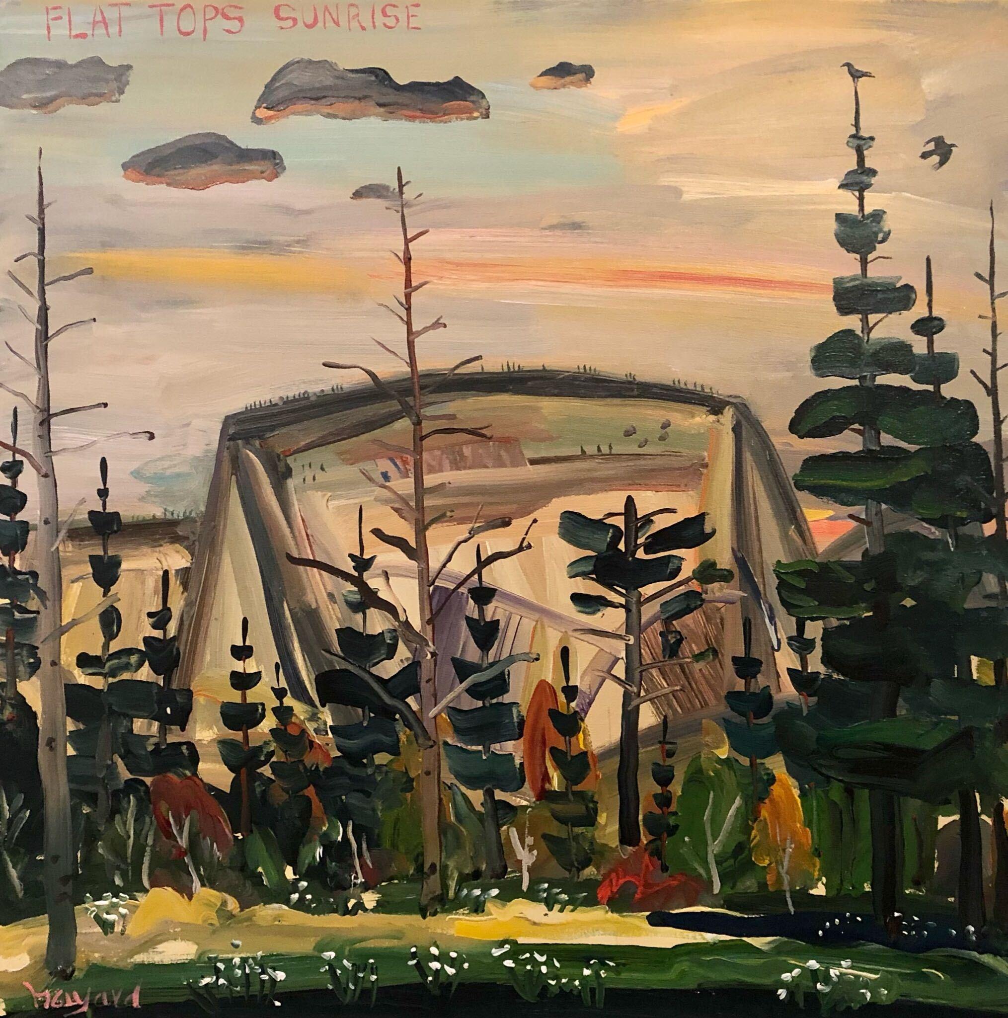 Bayard Hollins Landscape Painting - Flat Tops Sunrise