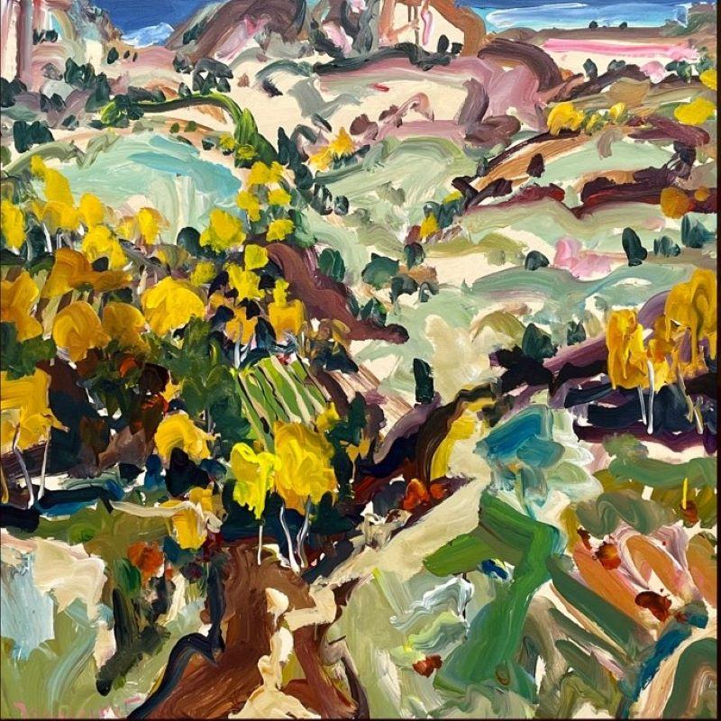 Bayard Hollins Abstract Painting - Foothills